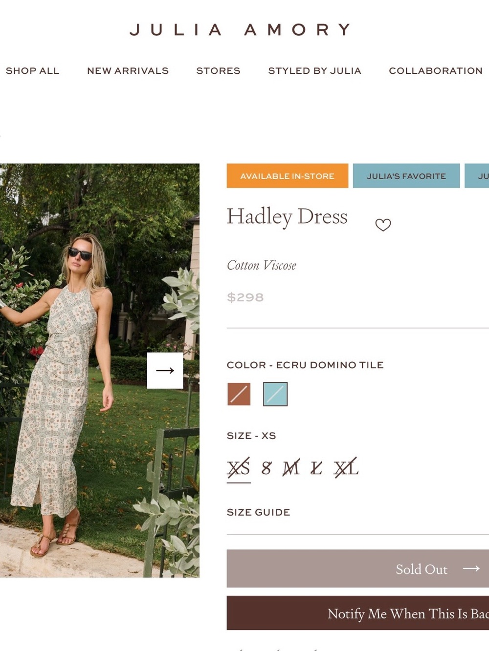 Julia Amory - Hadley Dress - Small - Picture 3 of 5